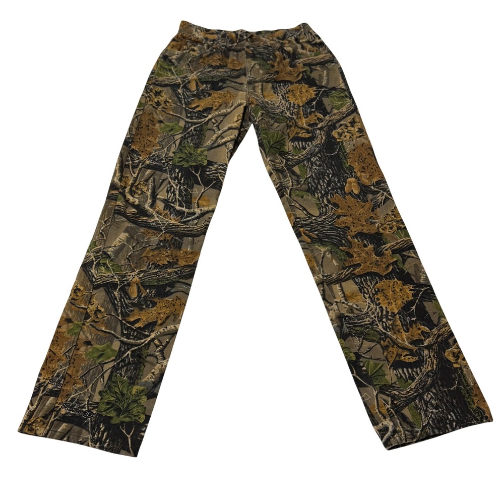 Cabelas Camo Pants Seclusion 3D Womens 10 Cotton Straight Leg Hunting Utility